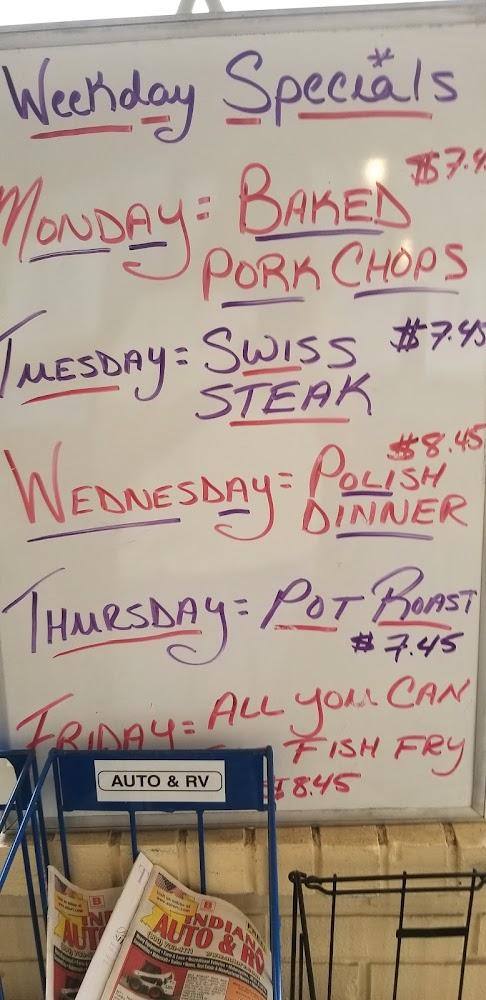 Bendix Restaurant - Menu Scan 2